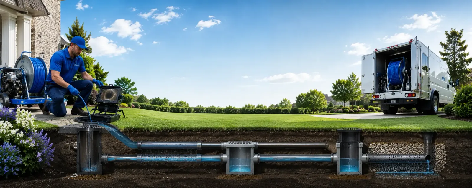Outdoor drain cleaning information for Garrett, WY